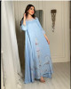 Women's jalabiya with soft embroidery