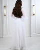 Long dress with puffy drum sleeves