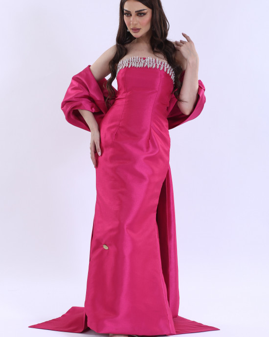 Skirt cut evening dress 