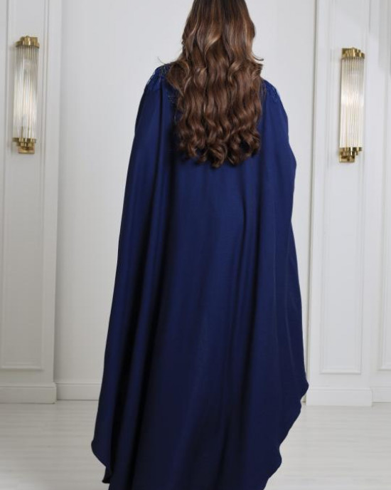 Casual jumpsuit + modern decorative bisht
