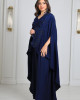 Casual jumpsuit + modern decorative bisht