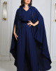 Casual jumpsuit + modern decorative bisht