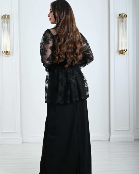 Elegant lace evening dress