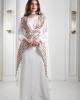 Embroidered galabiya with a modern design 