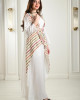 Embroidered galabiya with a modern design 