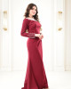 Long embroidered occasion dress