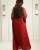 High-neck embroidered jalabiyas