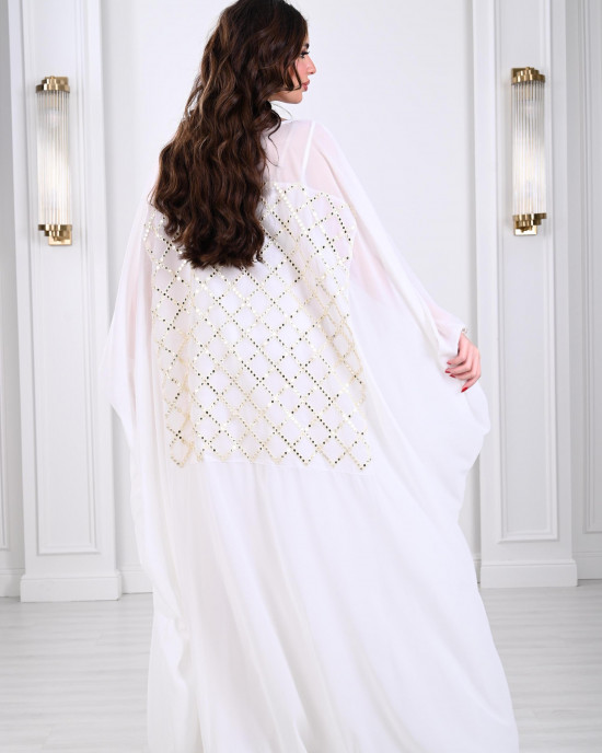 Loose embroidered women's galabiya
